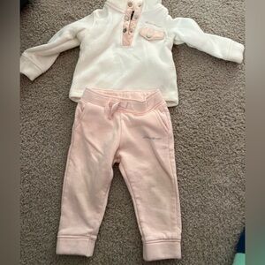 Eddie Bauer Pink and White Kids Joggers